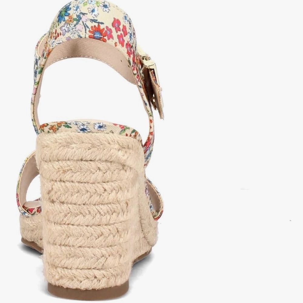 Floral Women's life stride tango 2 sandal. Three inch wedge heels. Size 9.5 - Picture 5 of 12